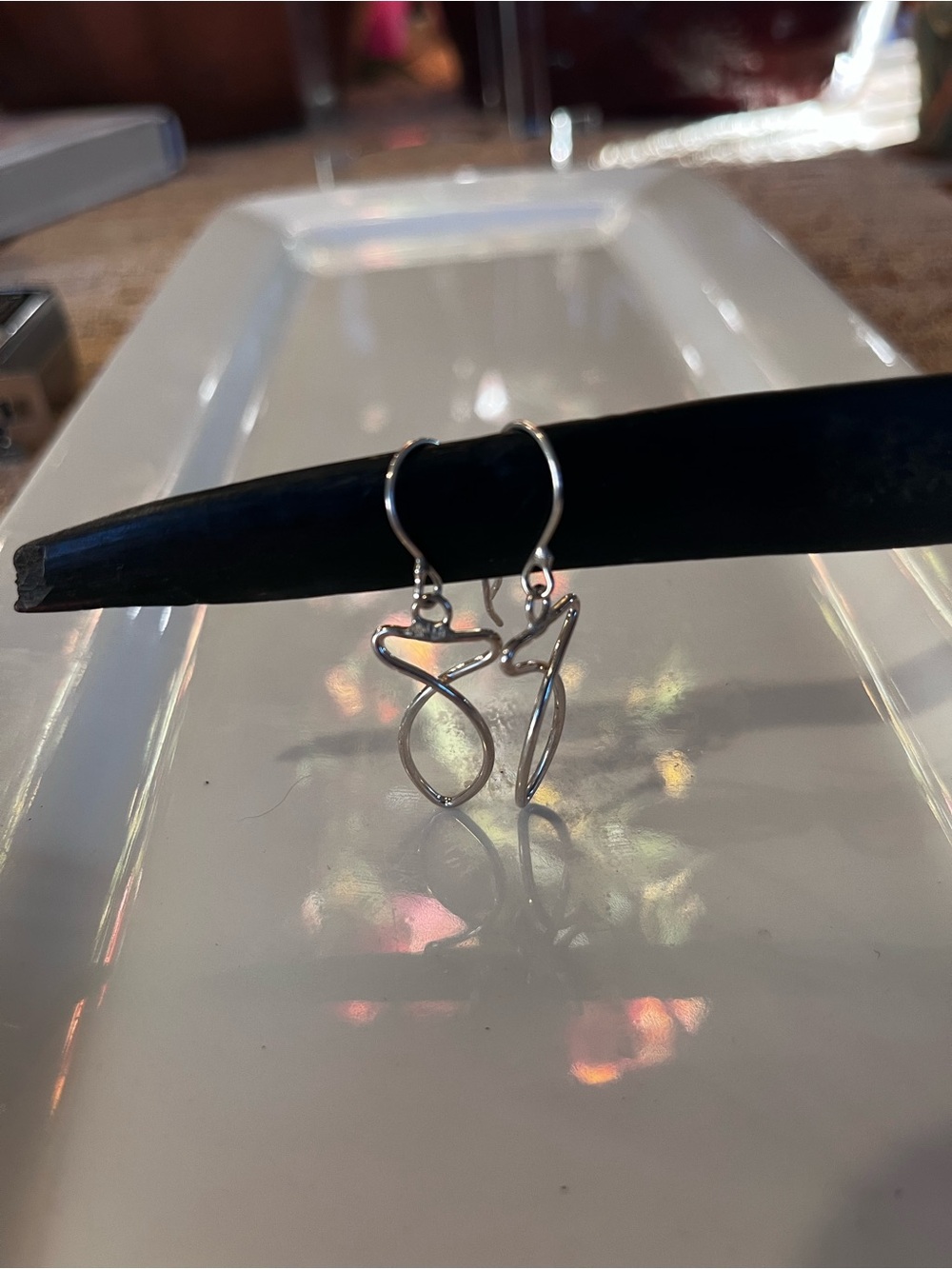 Elegant Sterling Silver Ichthus Christian Fish Earrings - Women's Jewelry - Picture 6 of 6
